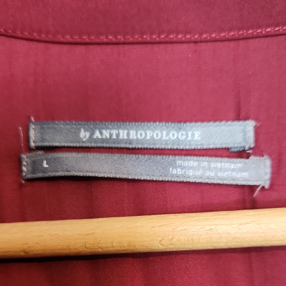 Anthropologie Wine Red Maxi Dress - Picture 3 of 4